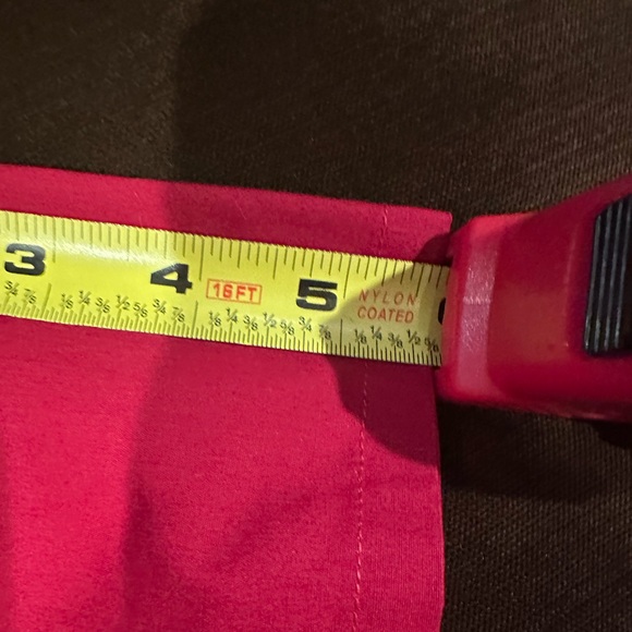 Talbots NWT Red Short Sleeves Collar Button Down Blouse Sz MP. 100% Cotton. - Picture 15 of 15